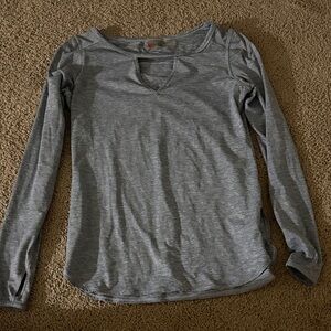Zella Heather Gray Long Sleeve Women's Tee
